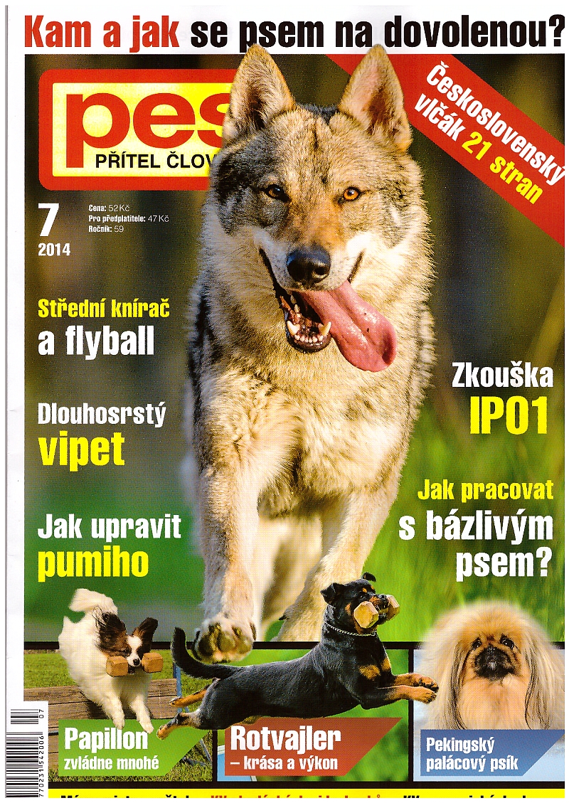 časopis Pes přítel č. 7 titulní strana