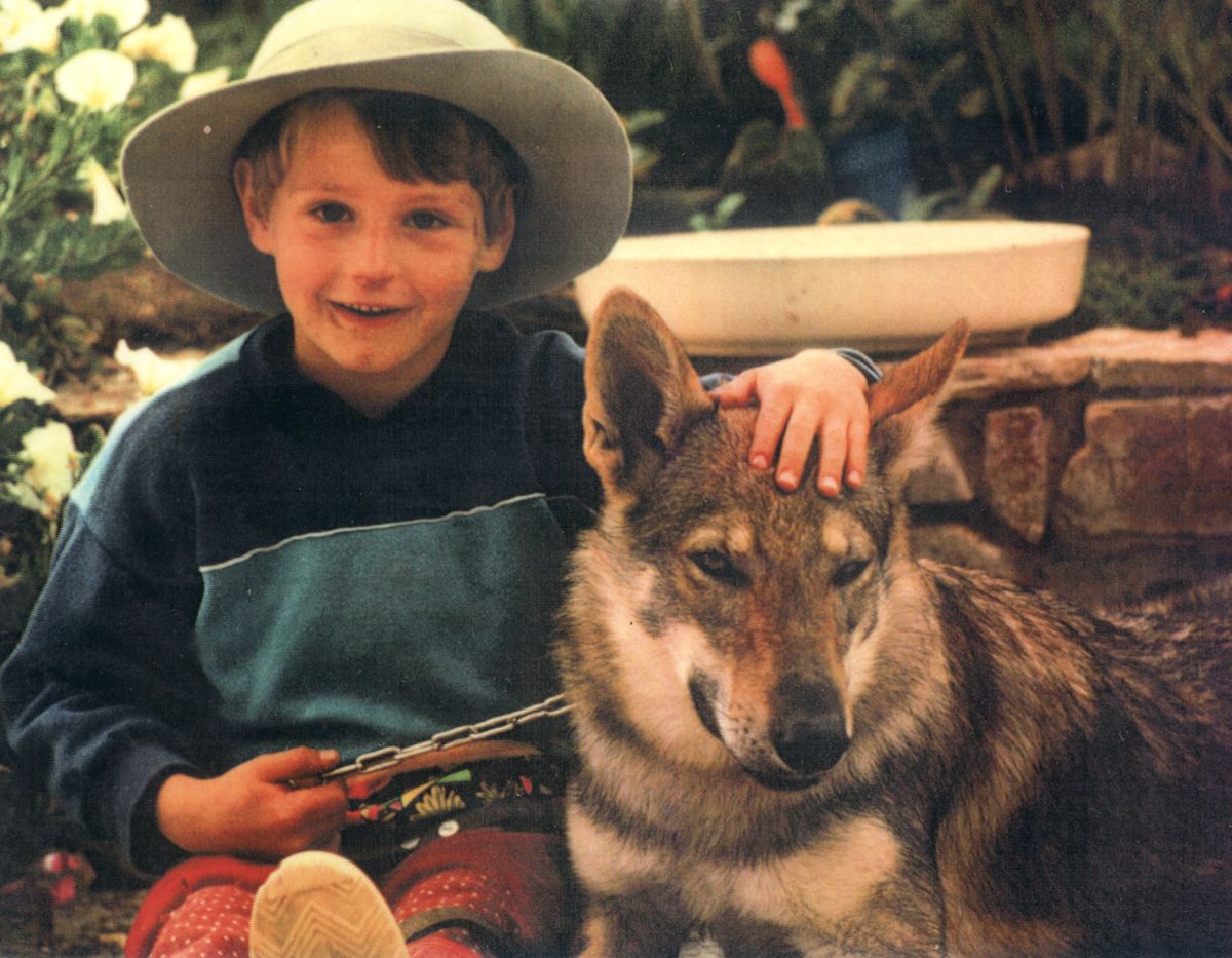 Amálka od Buližníku (vnučka Asty z Tondova) a syn Lukáš 1994