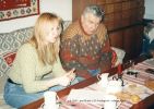 pan Hartl a M. Soukupová - schůze Klubu 1995